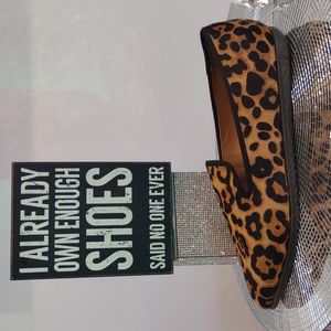 Vienitu AEROSOLES leather leopard cheetah Flats Womens Shoes New 11 or 12 Animal